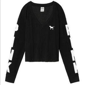 VS Pink Waffle Long Sleeve